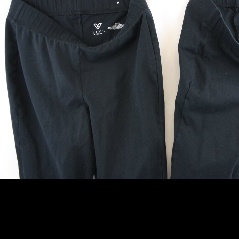 2 pairs Lane Bryant Livi Active Wear BLk Women 10/12 Tight Leg Ankle Length Yoga
